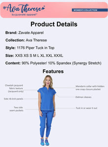 Ava Therese Women's Piper Tuck in Top Medical Uniform - 1176