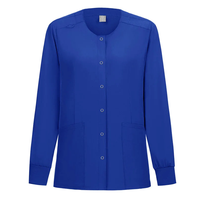 Women Men's Coat Medical Surgical Work Jacket Hospital Uniform Dentist Clinic Outwear Pharmacy Pet Shop Work  Nurse Uniform