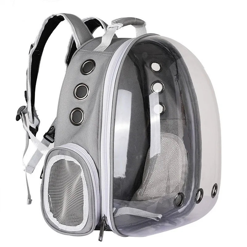Pet carrying bag space  Space capsule dual-shoulder backpack  Breathable transparent backpack  Cat and dog transportation bag