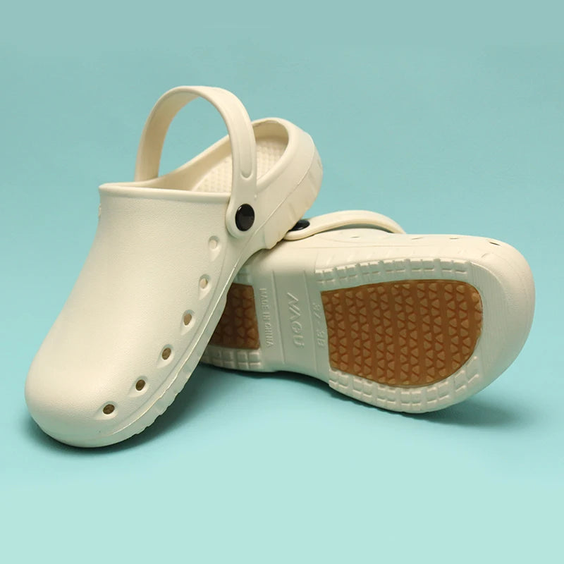 Doctor Scrub Clogs Light Nurse Slippers Medical Shoes Non-slip Dentist Surgical Shoes Soft Pet Hospital Scrub Clogs X09-05