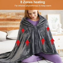 New USB Electric Heated Blanket 3 Heating Levels Fleece Heated Blanket Wearable Heating Lap Blanket for Household and Office