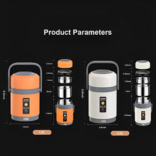 USB Electric Heated Lunch Boxes Stainless Steel Food Warmer Container Thermal Jar for Hot Food Thermal Boxes for Office School
