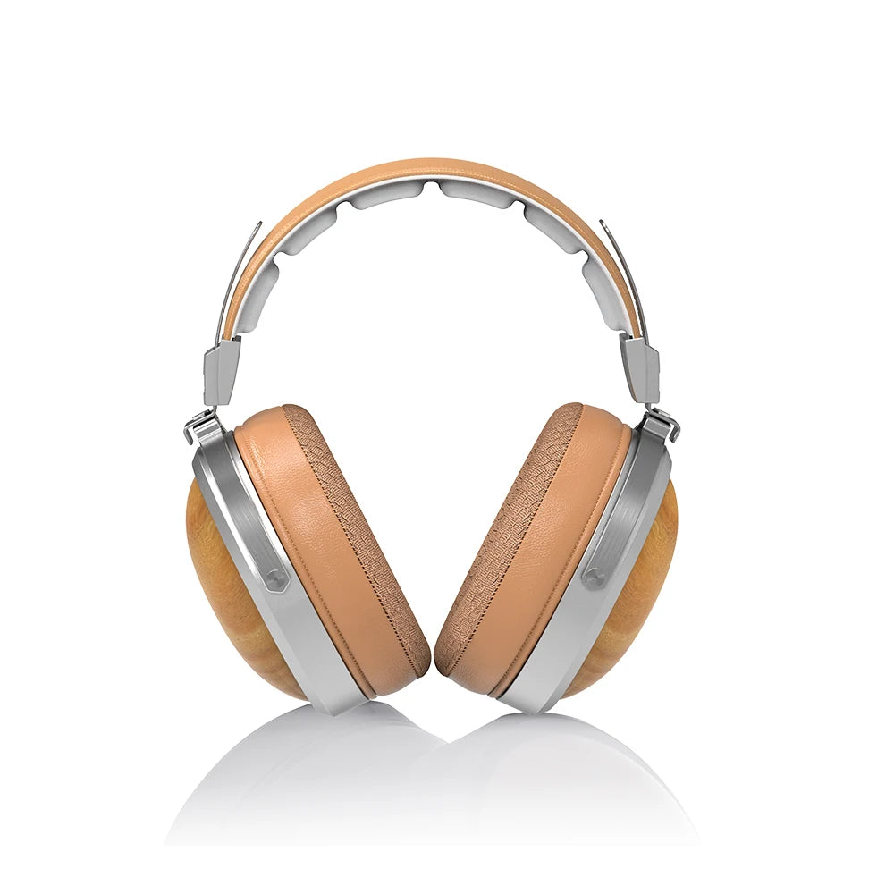 FiiO FT1 Closed-Back Over-Ear Headphone 60mm Dynamic Driver Hi-Res Audio Wired HiFi American Black Wood Ear Cups for Studio