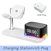 5 in 1 25W Magnetic Wireless Charger Stand Bluetooth Speaker Fast Charging For iPhone 12-17 Pro Max Apple watch 11-2 SE Airpods