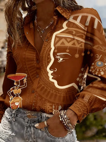 Women's Spring Summer Casual Loose Print Top African Ethnic Female Silhouette Shirt by Mirlaine Univers Women's Spring Summer Casual Loose Print Top African Ethnic Female Silhouette Shirt Mirlaine Univers womens-spring-summer-casual-loose-print-top-african-ethnic-female-silhouette-shirt Women's Spring Summer Casual Loose Print Top African Ethnic Female Silhouette Shirt Mirlaine Univers Women's Spring Summer Casual Loose Print Top African Ethnic Female Silhouette Shirt
