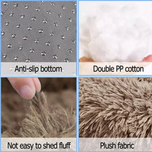 Round Dog Bed Winter Warm Cat Bed Plush Basket for Dog Washable Pet Bed for Small Medium Large Dog Sofa Cat