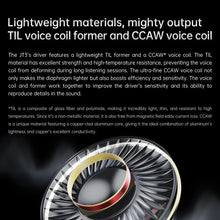 FiiO JT3 Over-Ear Open-Back Headphones 50mm Dynamic Driver PEK+PU Composite Diaphragm Detachable 3.5mm Cable with Mic