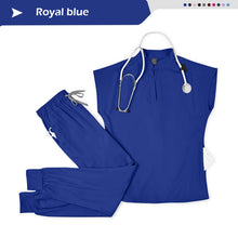 Wholesale Medical Scrub Set Spandex Stretch Nurse Scrub Beauty Spa Uniform Healthcare Nursing Pharmacy Lab Coat Clinical Uniform
