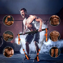 Yoga Pilates Stick Resistance Bands Set Portable Pilates Bar Full-Body Workout Kit Home Gym Strength Training Exercise Equipment