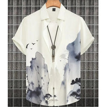 Simple Men'S Shirt 3d Printed Retro Fashion Top Loose Oversized Wear Every Day Casual Short Sleeved Shirt Comfort Men'S Clothing