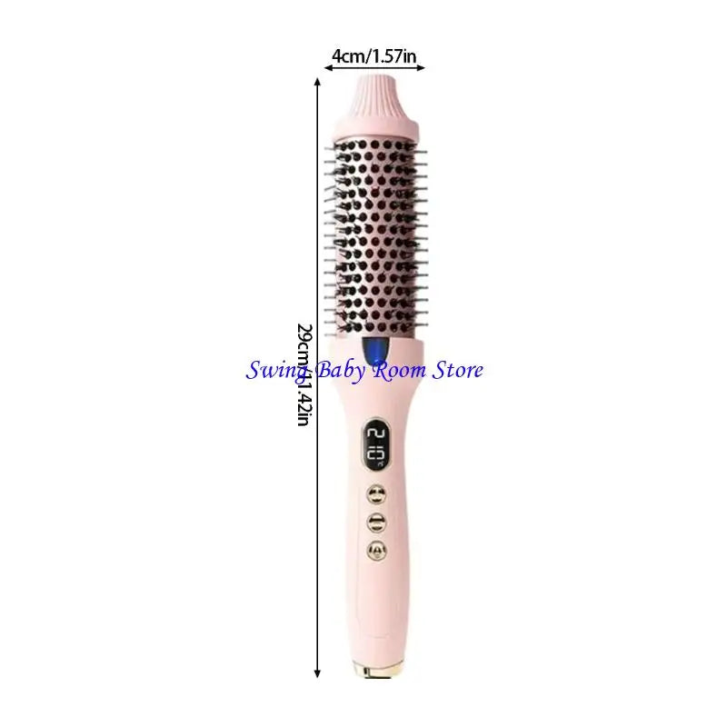 K1AD Multi Function Hair Brush For Straightening And Curling Volumizing Dry Or Wet Hair ABS Material Lightweight Design