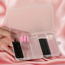 80pcs Professional Makeup Brush Set Box Eyebrow Eyelash Lip Brushes Hairpin Micro Brush for Eyelash Extension Makeup Tools