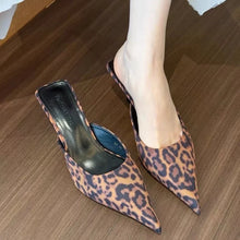 2025 Summer Minimally Pointed Women's Slippers Comfortable And Easy To Wear High Heel Slippers Fashionable Women's Shoes.
