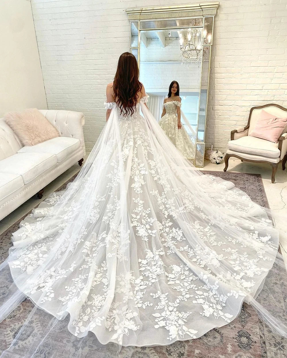 DREAM Customized Princess Boho Wedding Dresses For Women Off the Shoulder Sweetheart Lace Appliques Bridal Gown Ball Gowns 2026