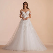 BEPEITHY Customized Boho Ivory A Line Lace Wedding Dresses For Bride Women 2023 Floor Length Sexy Garden White Bridal Gown New