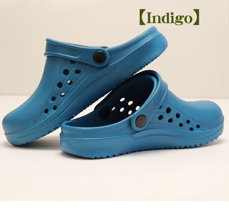 Non-slip Doctor Work Shoes Step-in Medical Clogs Premium Operating Room Shoes EVA Hospital Scrub Clogs Soft Dentist Vet Slippers