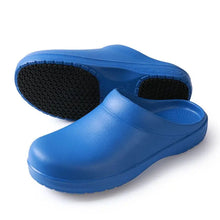 Unisex Non-Slip Eva Sole Shoes - Comfortable Black Work Shoes Suitable for Nurses, Chefs, and Office Use, with Easy Slip-On Design, Tire-Textured Soles for Enhanced Grip, Chef's Clogs, Slip-On Footwear, Durable Slippers, Non-