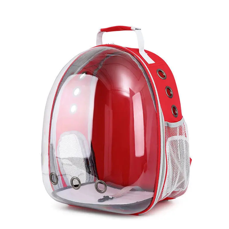 Pet carrying bag space  Space capsule dual-shoulder backpack  Breathable transparent backpack  Cat and dog transportation bag