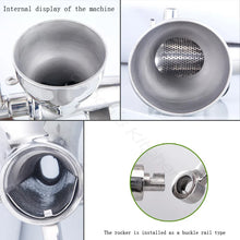 Stainless Steel Manual Juicer Extract Ginger Juice Machine Wheat Grass Juicer Auger Slow Squeezer