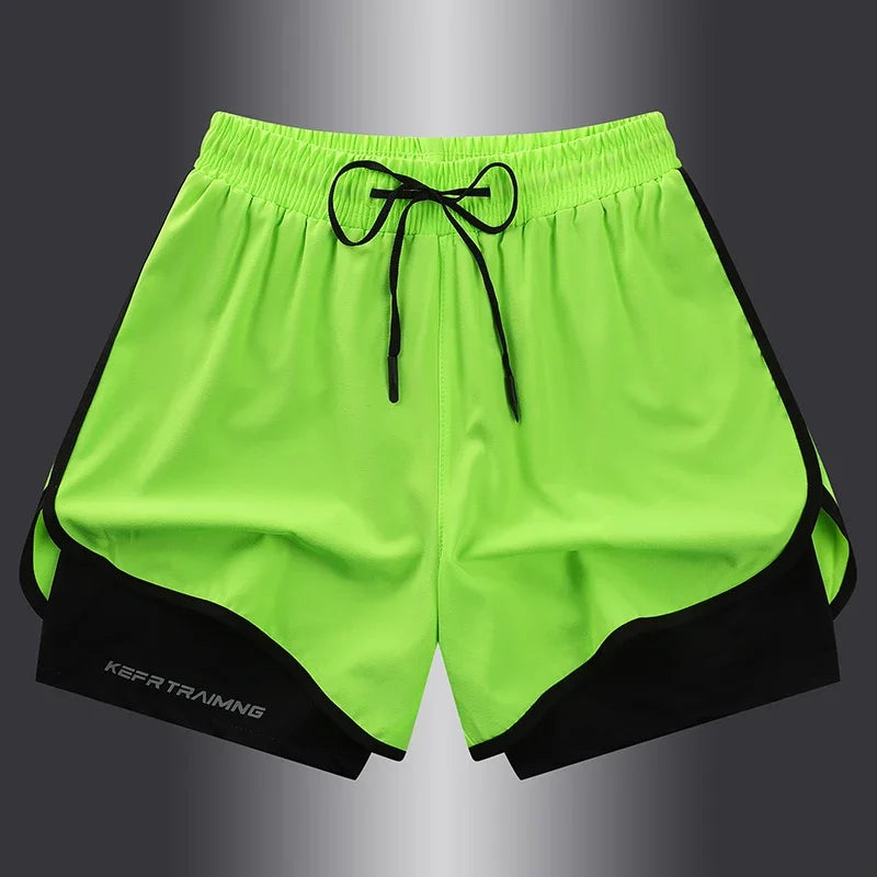 Unisex Sports Shorts Double Layer Anti Glare Summer 2025