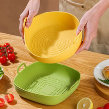 New Silicone Air Fryers Oven Baking Tray Basket Reusable Airfryer Pan Liner Mold Pizza Mat Replacement Grill Pan Accessories