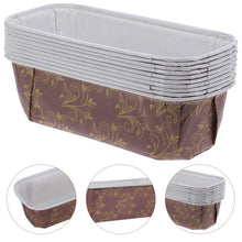 10 Pcs Cake Cup Baking Pans Loaf Parchment Liners Panettone Paper Mold Toaster Oven Bakeable