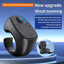 Remote Control Wireless Bluetooth Roller Fingertip Ring  portable Mobile Selfie Mice Video Automatic Page Turner Browsing Ring