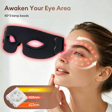 Red Light Wireless 7 Color LED Silicone Eye Mask Photon Light 135 LED Beads Anti Dark Circle Eye Fatigue Relief Beauty Eye Mask