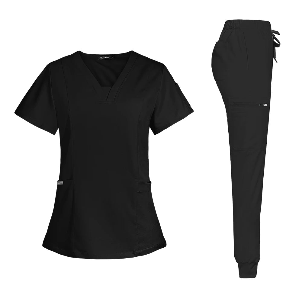 High-quality Thickened New Slim Operating Room Medical Uniform Set Short-sleeved Nurse Nursing Accessories Surgical Gown XS-XXL