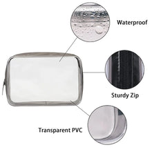 Clear Cosmetic Bag, Transparent Makeup Organizer Pouch for Toiletries, Portable Travel & Gift Storage ﻿