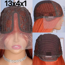 Ginger Orange Honey Blonde Lace Front Wig 13x4x1 Synthetic