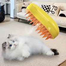 Cat Dog Pet Spray Massage Brush 3 in 1 One Button Steam Spray Folding Rotatable Floating Hair Bath Hair Removal Brush Comb