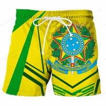 Brazil Flag Board Shorts Men Fashion Swimwear Shorts Trunk Sportwear Pants Men's Brief Swimsuit Kids Beach Short Brasil Flag
