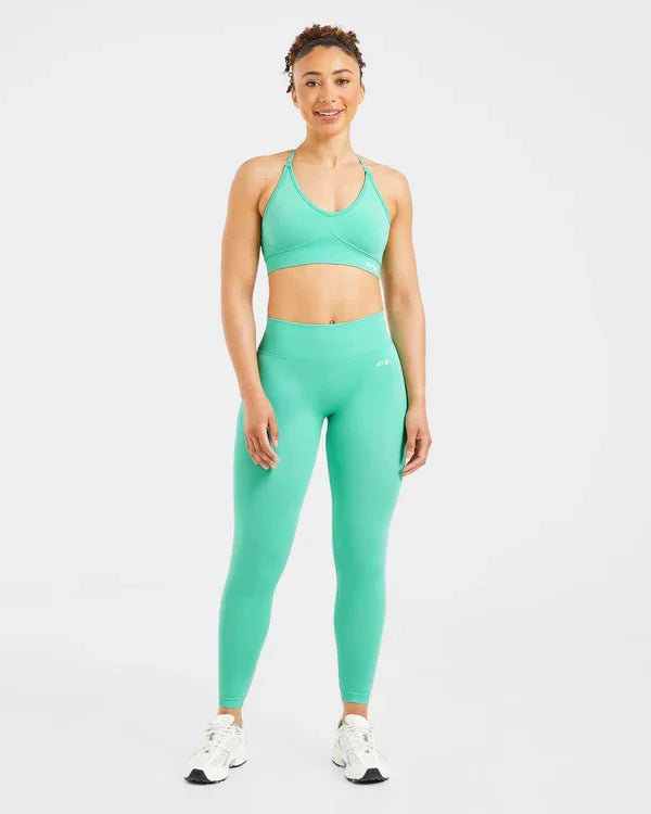2 Pieces Set Adapt Seamless Strappy Sports Bra Leggings Set Yoga Fitness Set Women Workout Running Sports Leggings Gym Suit