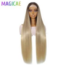 Magicae 36 Inch 4x4 Lace Front Wig Chestnut Brown Ombre