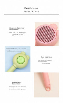 Pet Comb Cat Combing Special Rabbit Ear Comb To Floating Hair Needle Comb Pet Comb Easy Hair Removal And Massaging Brush