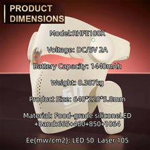 Portable 105mw Soft Silicone LED Facial Mask 460 660 850 1064nm Laser Red Light Phot-on Therapy Skin Care