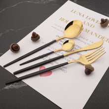 6Pcs Mirror Dinner Forks Cutlery Gold Stainless Steel Fork Flatware Kitchen Silverware Western Dinnerware Restaurant Fork Set