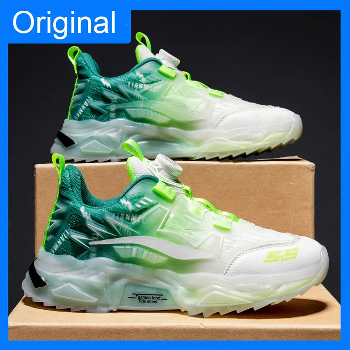 New Unisex Sports Shoes Rotating Buckle Breathable Mesh Lightweight Sports Shoes Summer Street Jogging Comfortable Casual Shoes