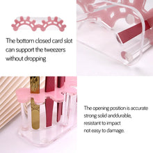 Acrylic Eyelash Tweezers Storage Rack Tweezer Organizer Holder Stand Eyelash Extension Tools Makeup Beauty Shelf 8 Holes
