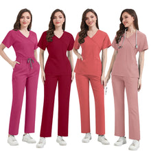 Slim Fit Women Scrubs Sets Hospital Medical Uniforms Nurses Accessories Dental Clinic Beauty Salon Spa Pet Lab Workwear Clothes