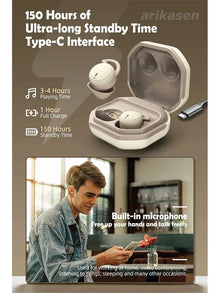 Bluetooth Earbuds,Wireless Sleep Ear Buds,Invisible Noise Cancelling Earphones,Bluetooth  Sleeping Headset for Small Ears Canal