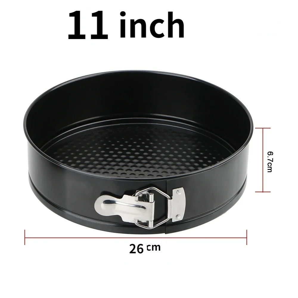 Removable Bottom Non-Stick Metal Bake Mould Round Cake Pan Bakeware  Carbon Steel Cakes Molds Kitchen Accessories