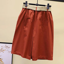 Pants Skirt for Women Shorts Summer Wide Leg Blue High Waist Straight-legged  Pockets Woman Short Black Korean Fashion Culotte