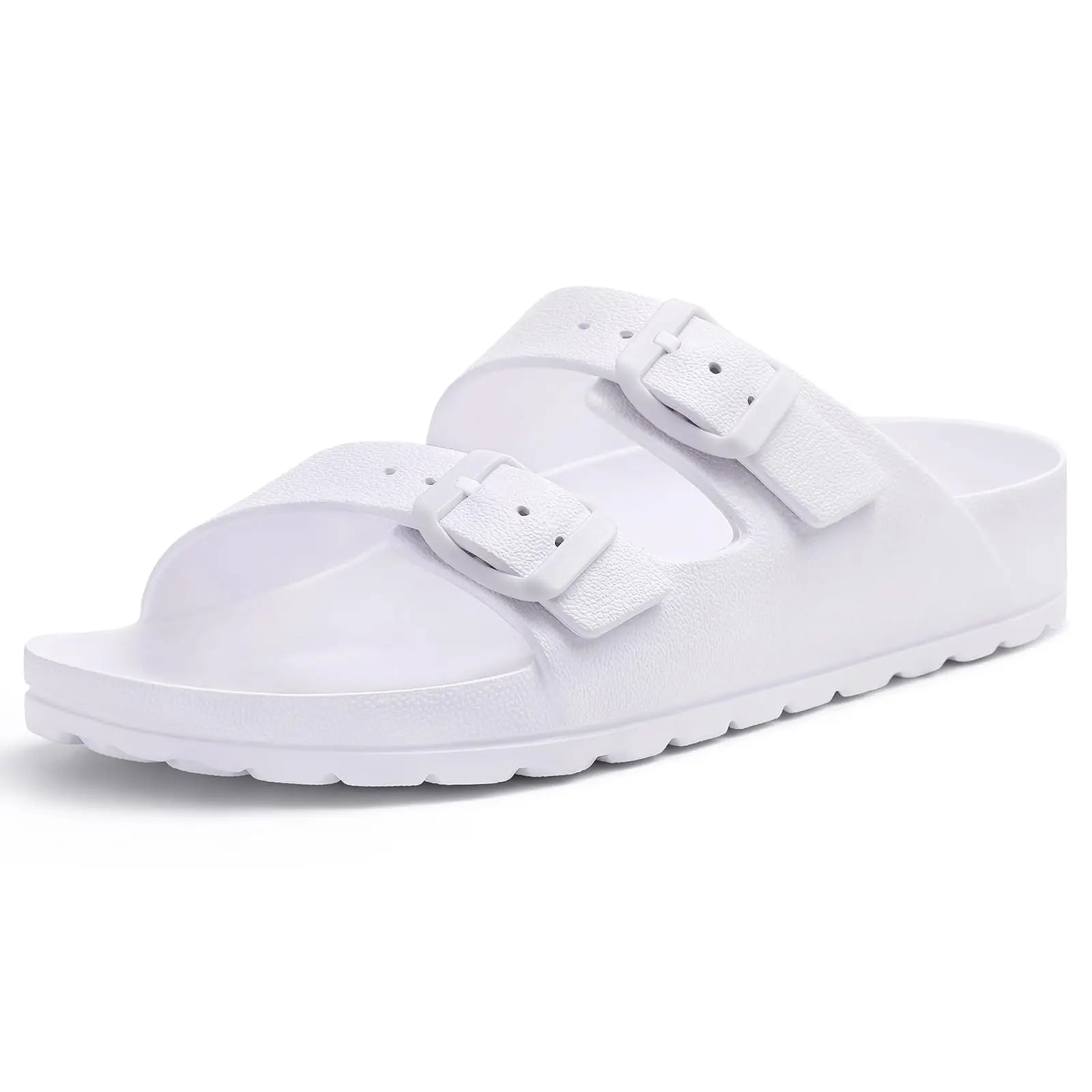 Evshine Women's Summer Orthopedic Sandals Comfy Arch Support Beach Slippers wirh Adjustable Buckle Soft Bottom EVA House Slides
