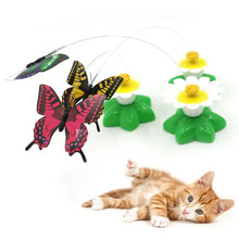 Interactive Cat Teaser Wand Toy - Automatic Rotating Electric Flying Butterfly Hummingbird, Indoor Kitten Exercise Play Toys