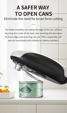 Ouvre-boîte électrique automatique compact, outil de cuisine portable à une touche pour bocaux et bouteilles, ouvre-boîte rechargeable facile à ranger