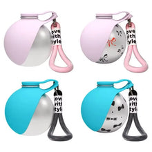 Dog Water Bottle with Removable Silicone Bowl 285ml Portable Dog Drinker 2-in-1 Stainless Steel Travel Pet Supplies