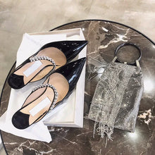 2026 Fashion Women Slippers Pointed Toe High Heels Sandals Sexy Stripper Party Slides Mule Ladies Shoes Slingbacks Slides