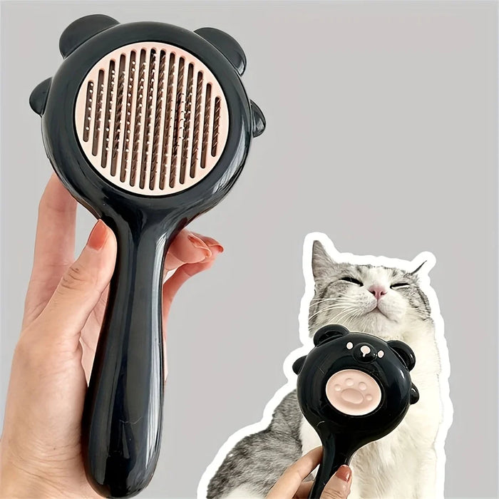 1 Pc  Pet Grooming Comb Self-Cleaning Cat Brush Dog Float Hair Removal Massage Universal Pet Comb for Cats And Dogs